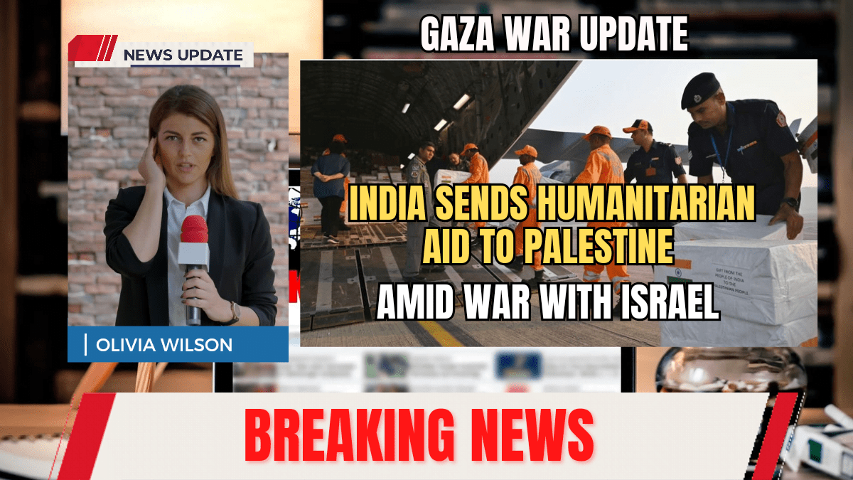 Gaza War Update India Sends Humanitarian Aid To Palestine Amid War With Israel Hamas Israel