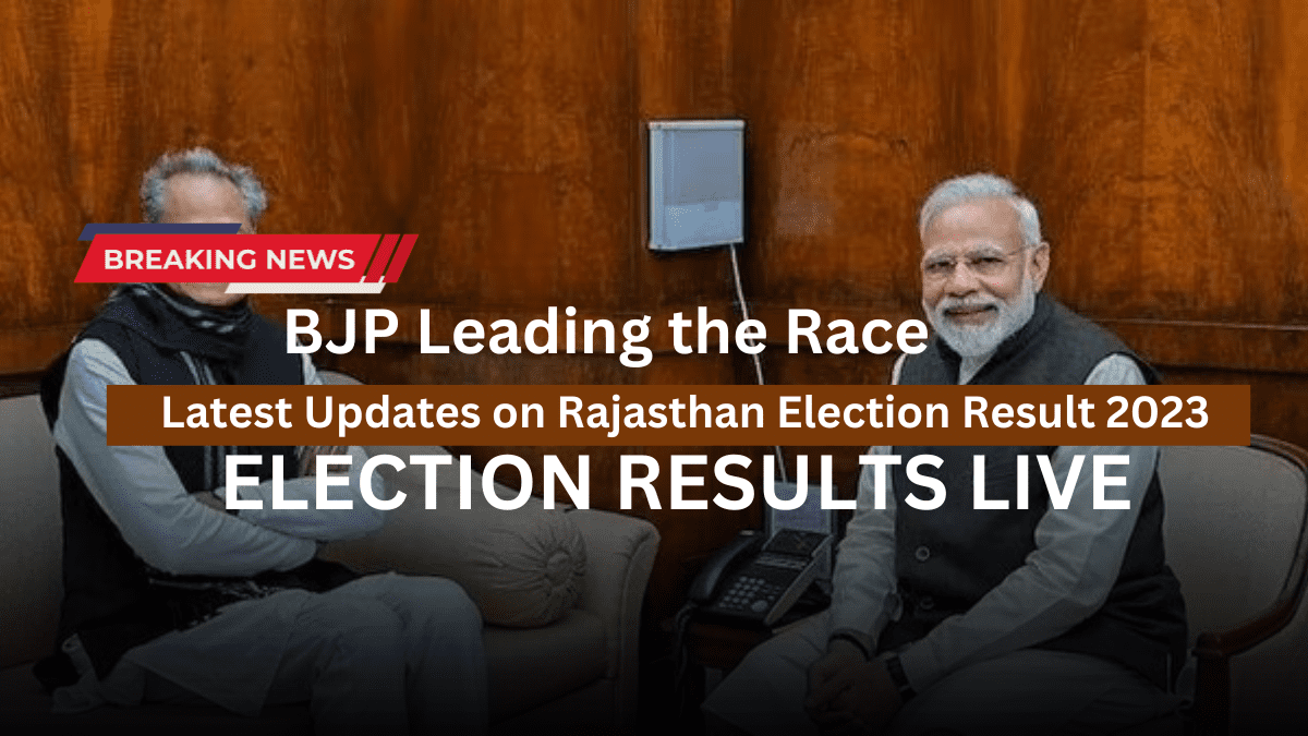 Latest Updates On Rajasthan Election Result 2023: Bjp Leading The Race