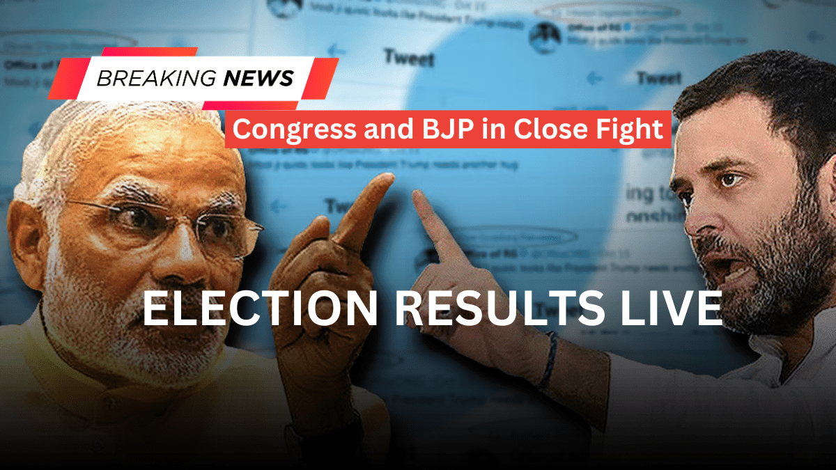 Live Updates: Congress And Bjp In Close Fight As Election Results